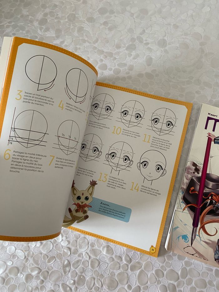 Lot de 2 livres  apprendre à dessiner manga - photo numéro 5