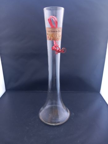 Vase flûte en verre