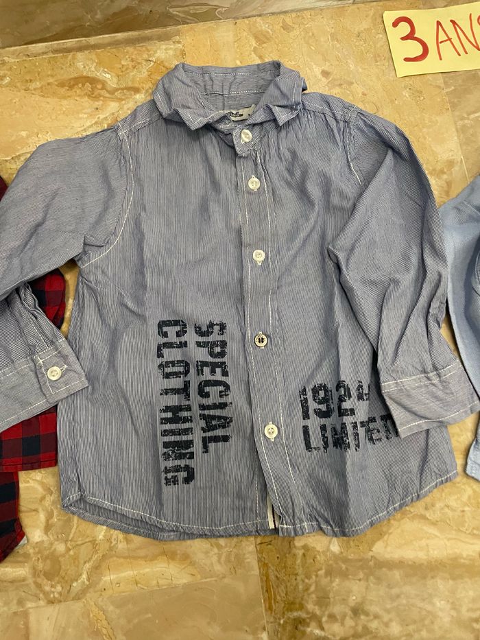 Lot chemises 3 ans - photo numéro 3