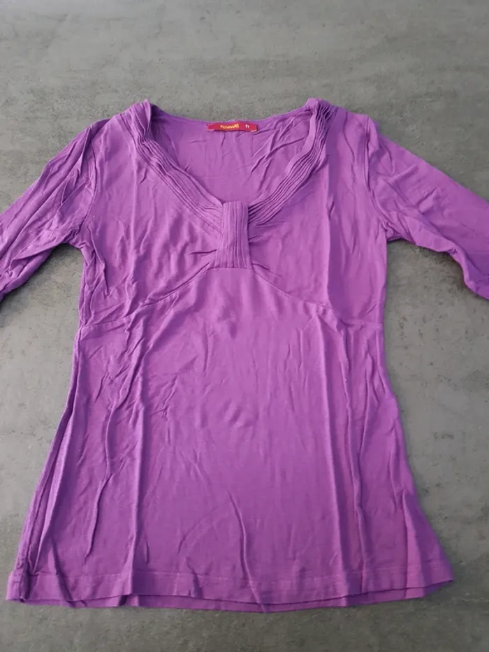 Haut violet T1 - photo numéro 3