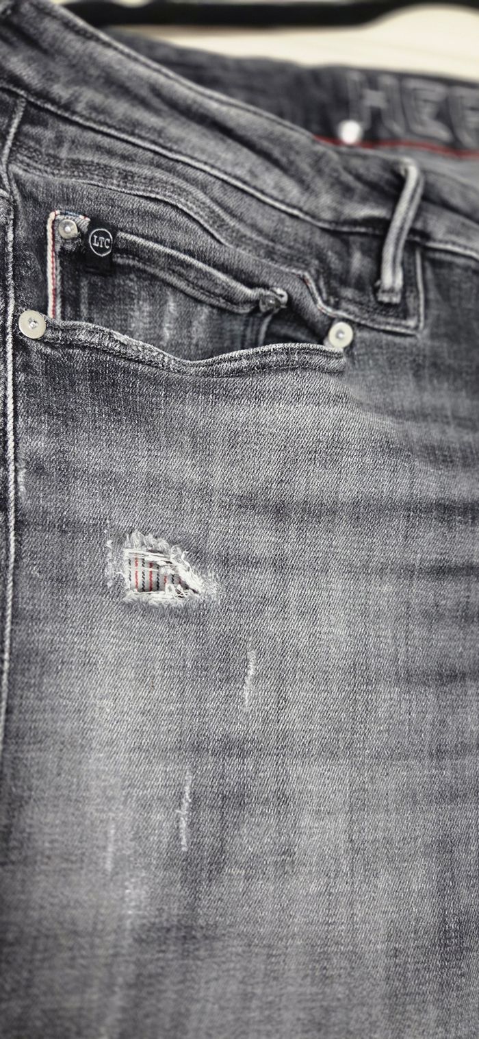 Jean Le Temps des Cerises Héritage 🖤 T34 (42/44 FR) – gris délavé slim – excellent état - photo numéro 2