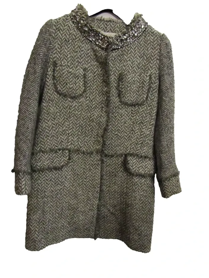 manteau pardessus en 30% laine   marque impérial taille indiquée S = 36/38 - photo numéro 2
