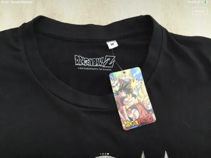 Neuf tee shirt dragon ball z - photo numéro 2