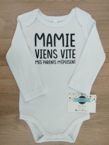 Body mixte humoristique mamie viens vite me chercher mes parents m'épuisent