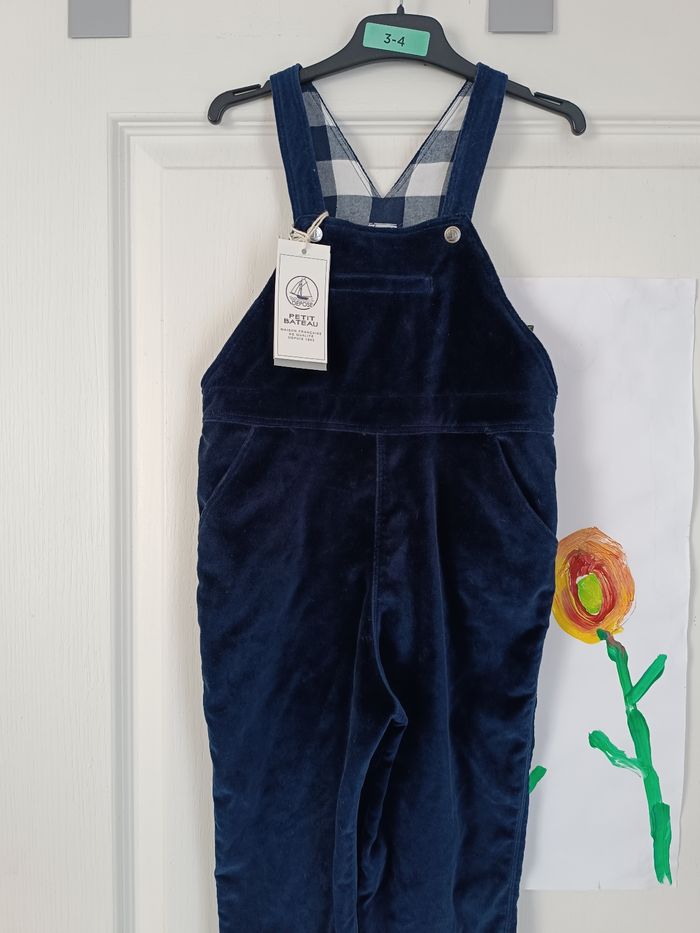 Salopette en velours 36 mois 3 ans petit bateau  neuve - photo numéro 2