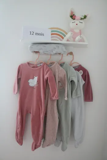 Lot pyjamas hiver fille NPO 12 mois