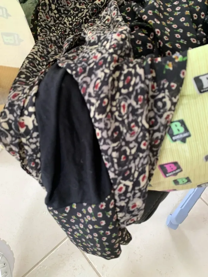 Robe fleurie doublée sans manches femme - photo numéro 6
