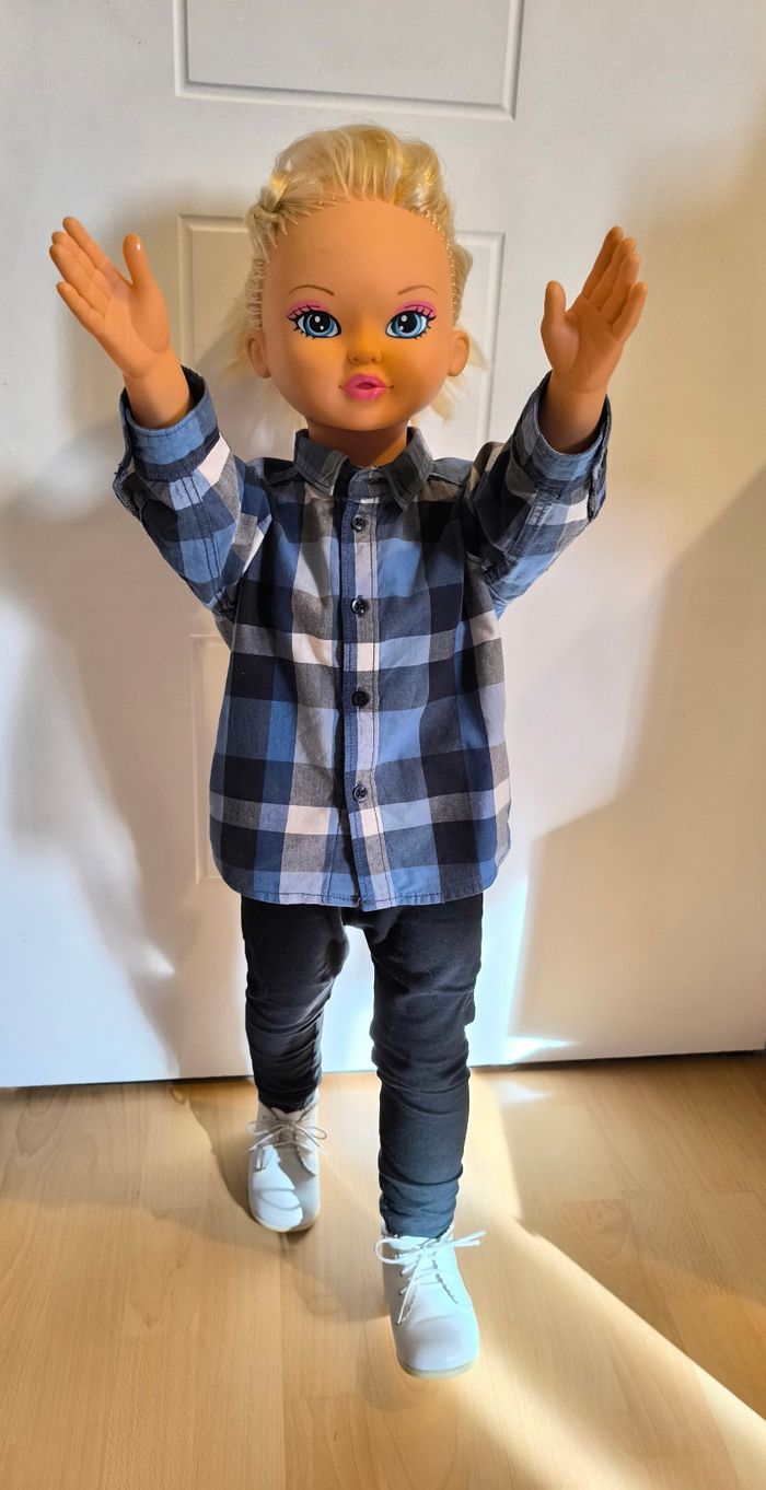 Grande poupée vintage hauteur 84 cm - Falca - photo numéro 8