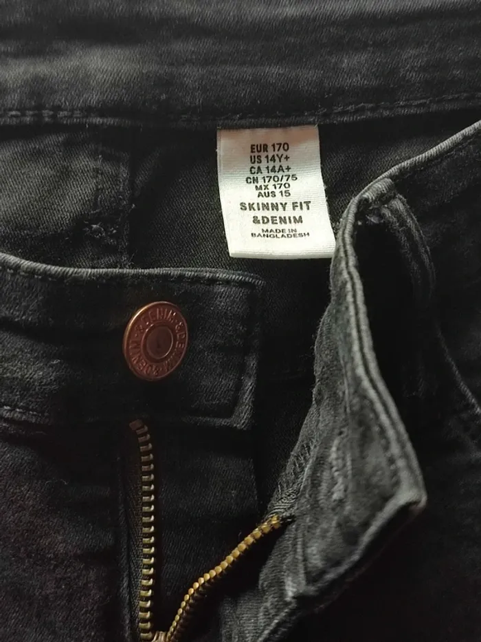 Jean slim noir Denim - photo numéro 5