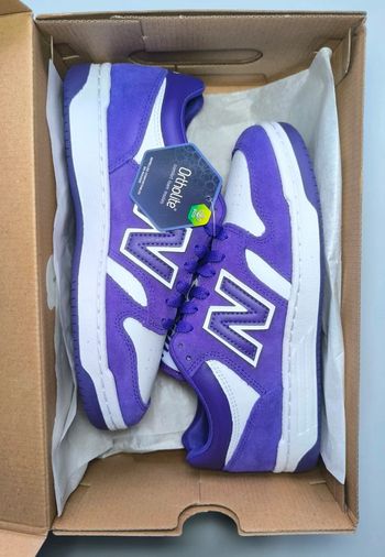 Baskets New Balance 480 violette pointure 39.5 neuves avec boîte