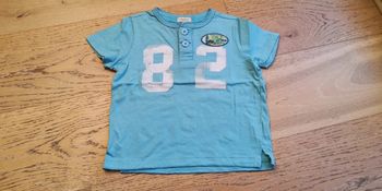 Tee shirt manches courtes turquoise