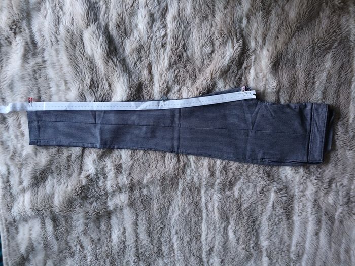 Pantalon 7/8 ème confortable et chic pied de poule T38 -Camaieu - photo numéro 7
