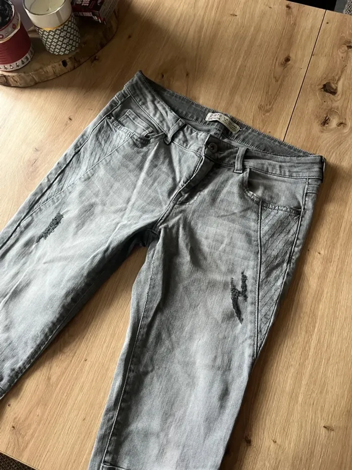 Jeans gris slim