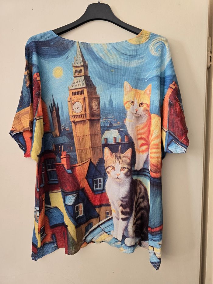 T-shirt chat - photo numéro 2