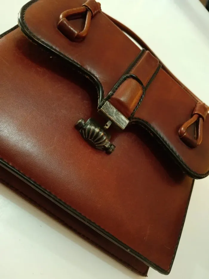 Sac vintage Creation unique Cuir - photo numéro 2