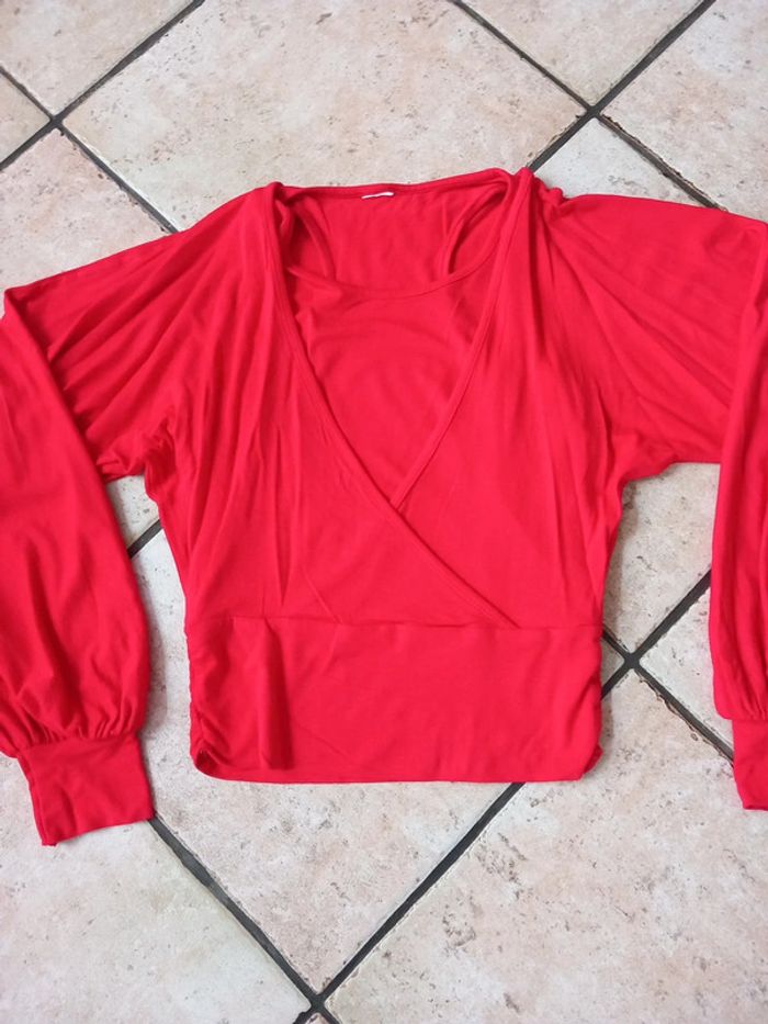 Tunique croisé cache cœur T36 elasthan