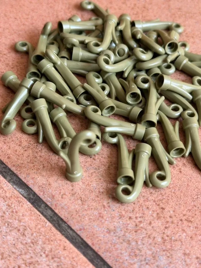 50 Lego Plant Grass Stem ref 15279 Olive green jamais utilisé - photo numéro 3