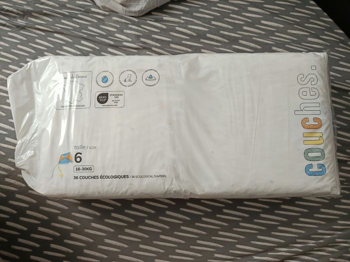 Lot de 3 paquets de couches la marque en moins