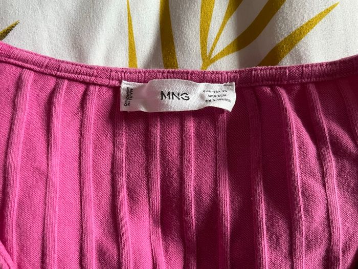 Haut rose manches courtes Mango - photo numéro 4