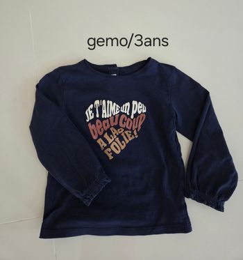 T shirt manches longues fille 3ans