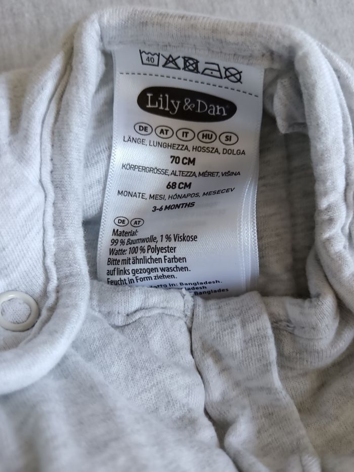 Gigoteuse bébé mixte taille 3-6 mois marque Lily & Dan en excellent état. - photo numéro 2