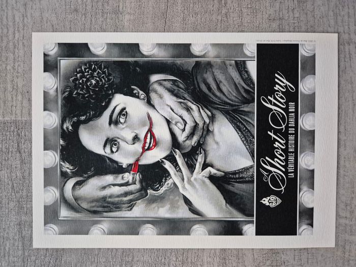 Afficheex-libris de la bande dessinée A short story format A5