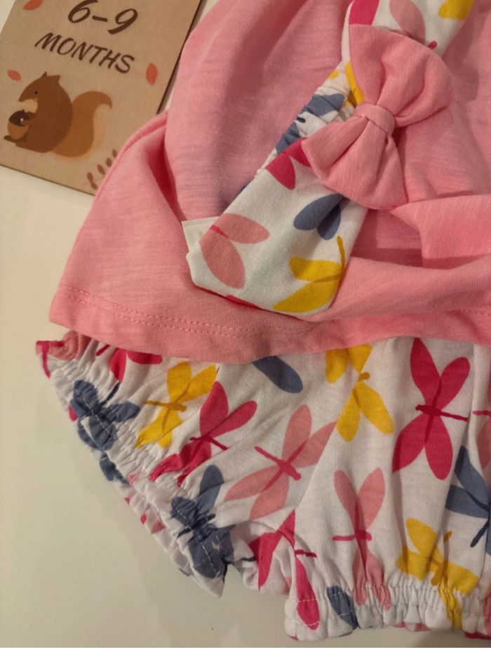 Ensemble bébé fille rose et libellule - photo numéro 2