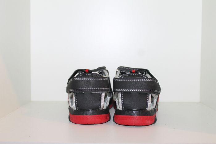 jolie sandales nus pieds rouge noir gris 34 - photo numéro 5