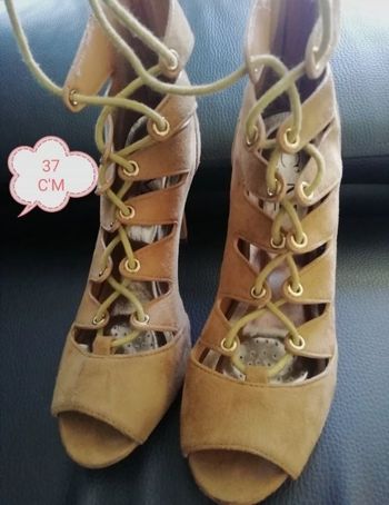 Sandales talon à lacet femme 37