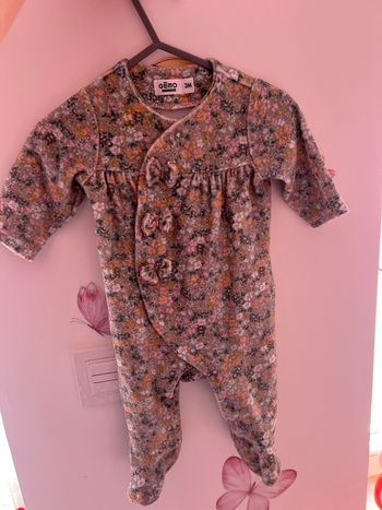 Pyjama velours 3mois