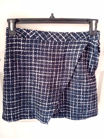 Jupe-short tweed bleu marine – Mosquitos La Halle – Taille 36