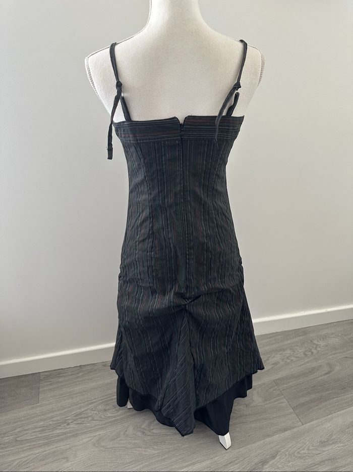 Robe longue à rayures cyberpunk Y2K Kiabi T36/38 S/M - photo numéro 5