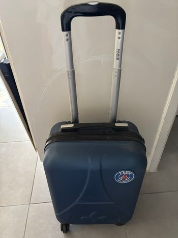 Valise Cabine PSG Paris Saint-Germain 4 Roues ABS Bleue