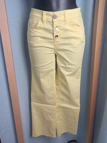 Liu Jo pantacourt jean été 7/8ème jaune T.36/38 neuf