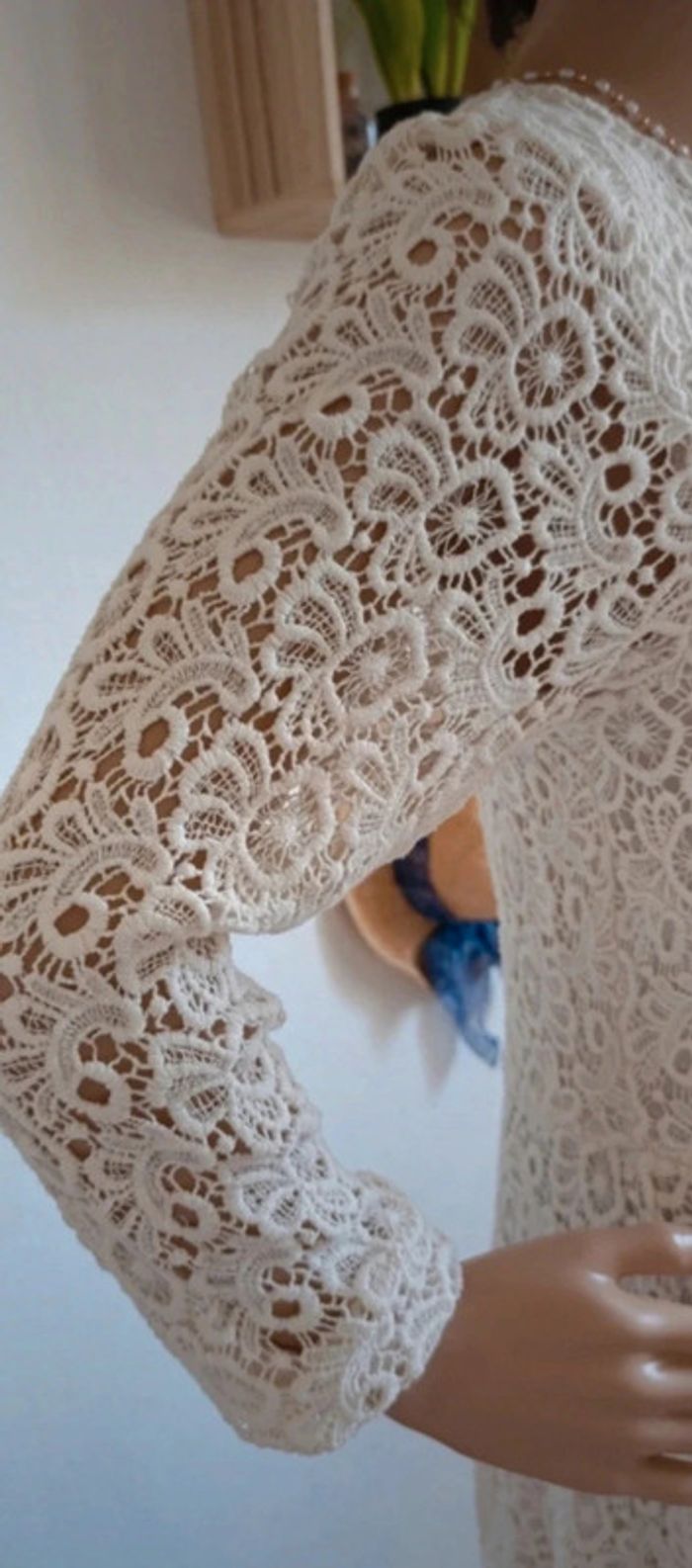 Magnifique robe bohème - chic boutique bohème crème taille M - photo numéro 4