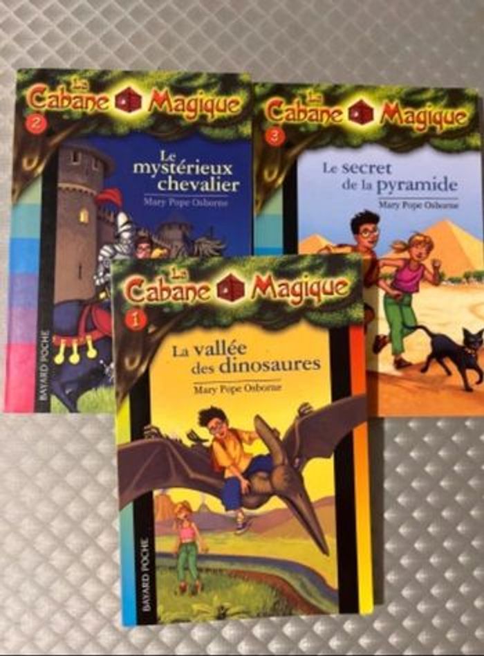 Lot de 3 livres - La Cabane Magique (Tomes 1, 2 et 3)