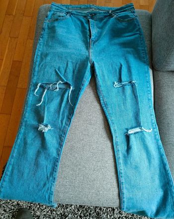 Jean à trous jambes larges Zara 42/43