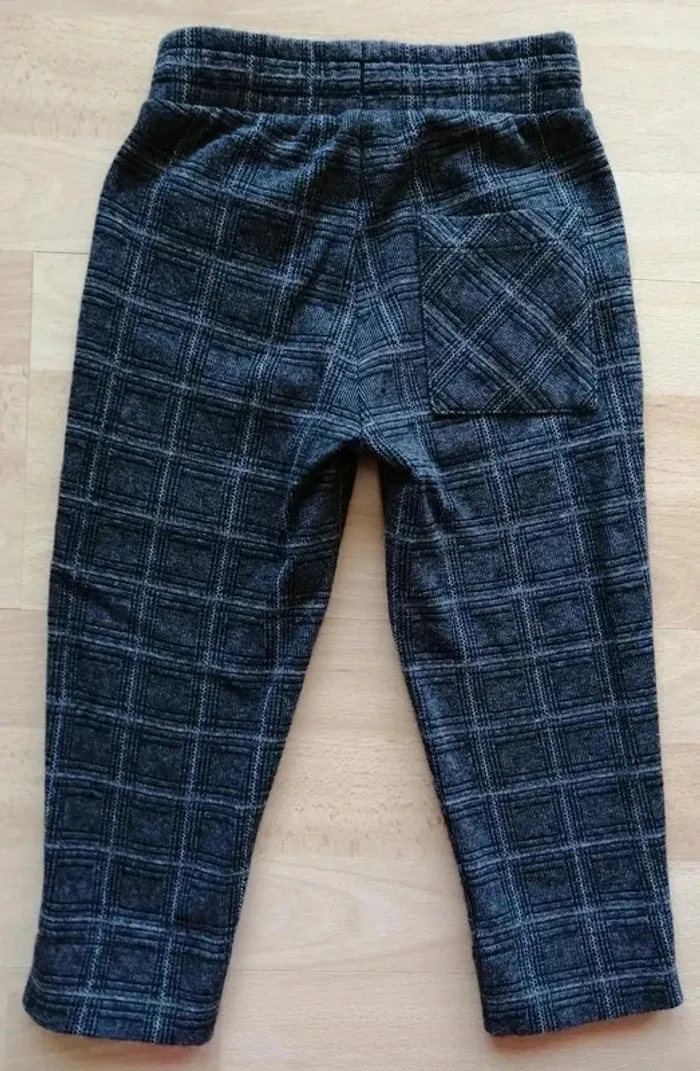 Pantalon gris à carreaux Kiabi 3 ans - photo numéro 2