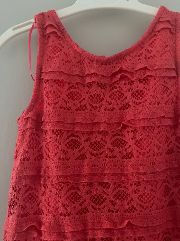Robe « dentelle » rose foncé taille 3 ans - photo numéro 3