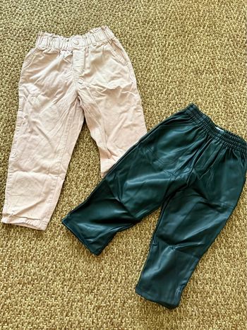 Lot de 2 pantalons 98cm Zara/H&M