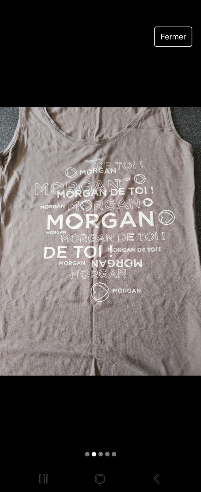 Débardeur Morgan marron - photo numéro 2