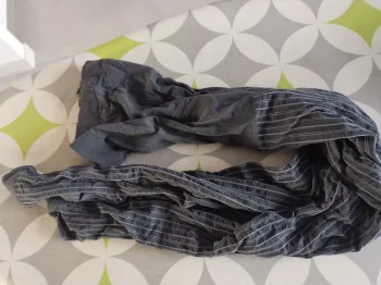 Jolis bas-collant lignés taille S.