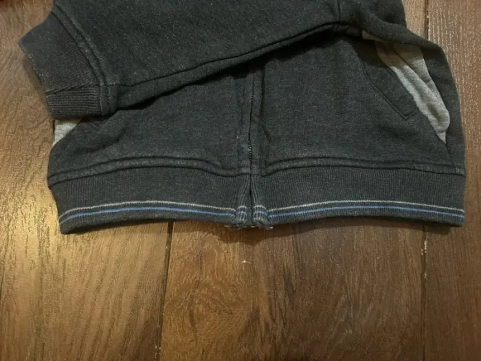 Gilet zippé à capuche garcon gris anthracite sergent major 3 ans - photo numéro 5