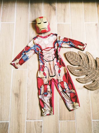 💫Déguisement /costume avec masque Iron man Marvel Avengers pour enfant