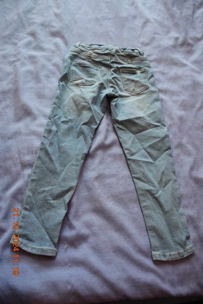 Jeans slim fille 5 ans bleu clair - photo numéro 7