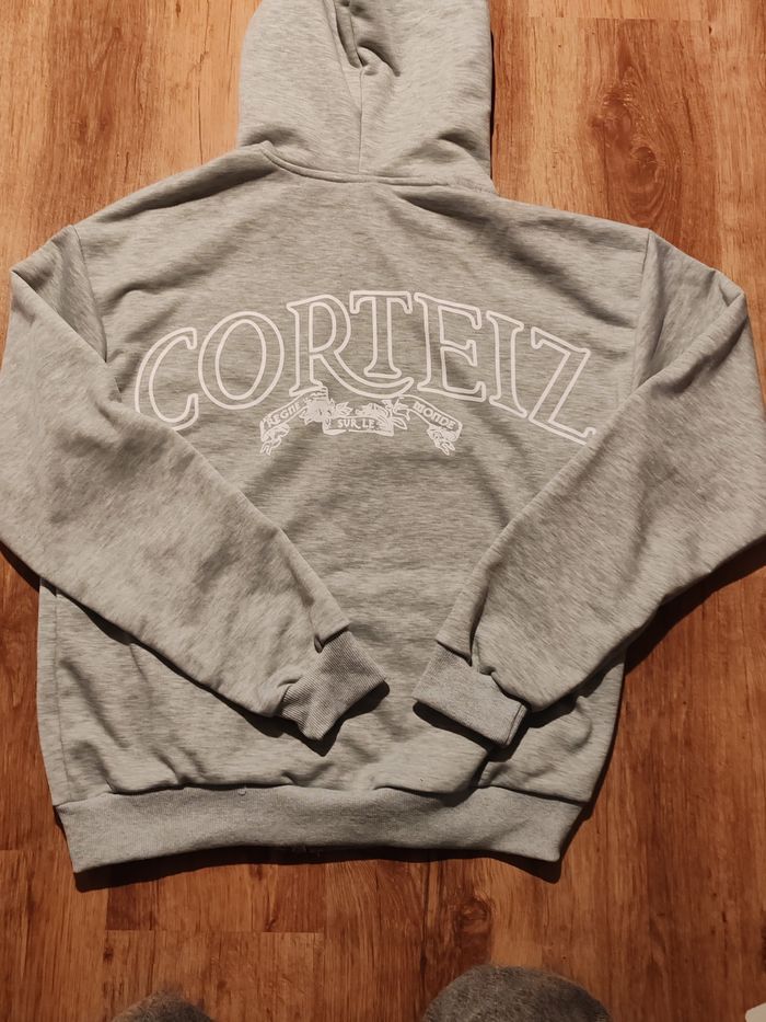 Ensemble Corteiz RTW Alcatraz Wreath Grey White Gris Blanc Tracksuit - photo numéro 4