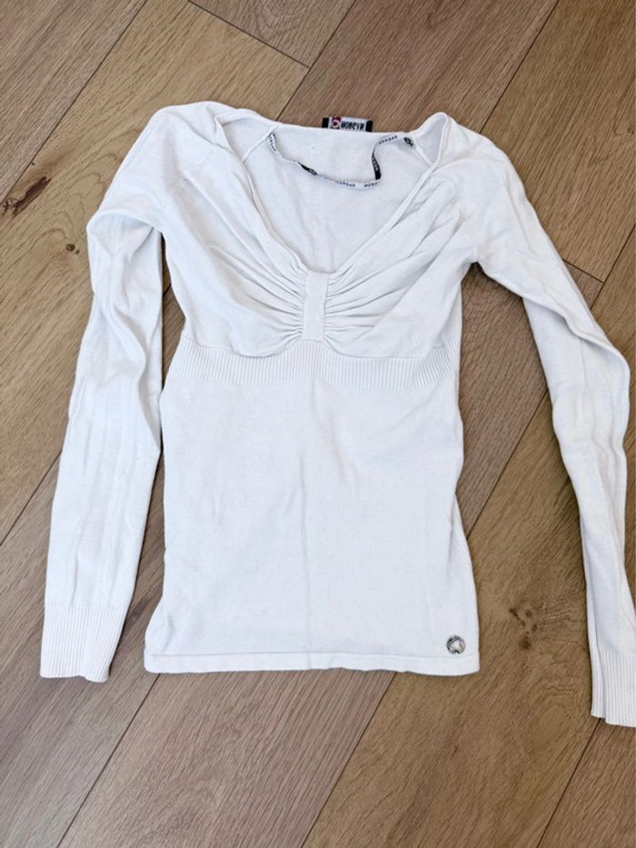 Pull Morgan blanc en S