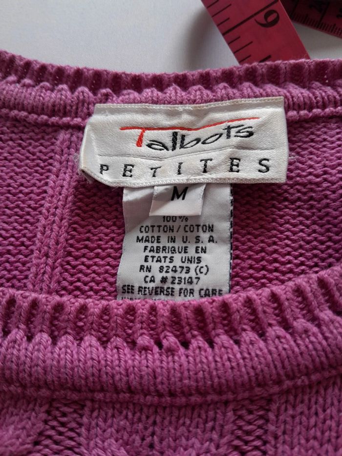 Petit pull coton torsadé printemps Talbots petites - photo numéro 3