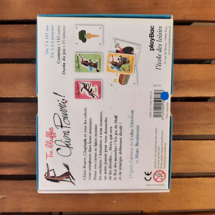Jeu éducatif Tu bluffes Chien Pourri – Bluff, stratégie et rigolade dès 7 ans - photo numéro 2