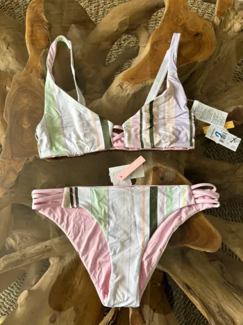 Maillot de bain Roxy 2 pièces réversible M uni rayure